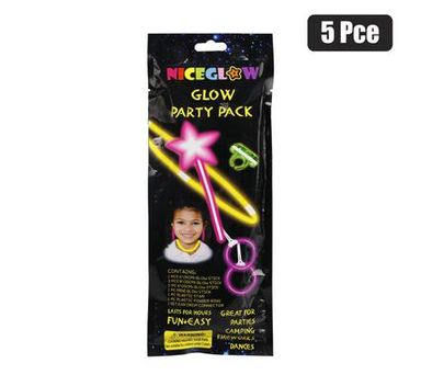 GLOW STICK PARTY PACK GIRLS 5 PIECES 