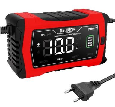 HTRC 10A LiFePo4 Battery Charger 12V/24V with 7-Stage Pulse Repair