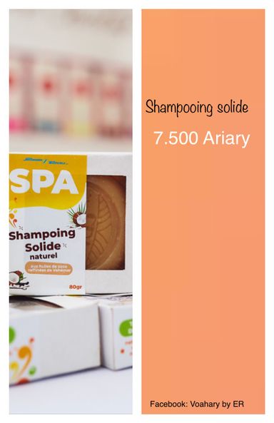 SPA - Shampooing solide naturel sans parfum sans colorant 80gr 