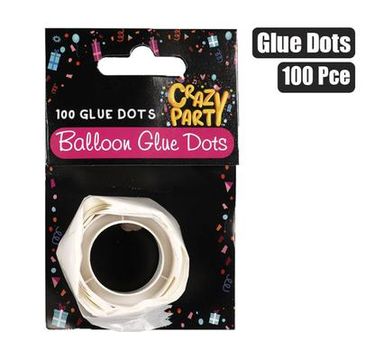 PARTY BALLOON DECOR GLUE DOTS 100 PIECES