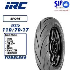 IRC BAN MOTOR 110/70-17 EXATO NR 88 TUBELESS