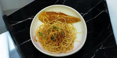 GRILL FISH SPAGHETTI 