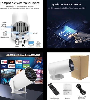 4k ultra projector with remote