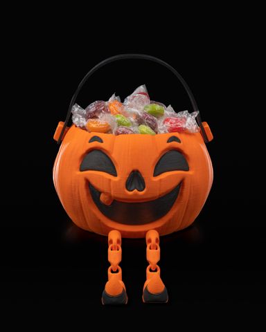 Walkin Pumpkin Candy Holder