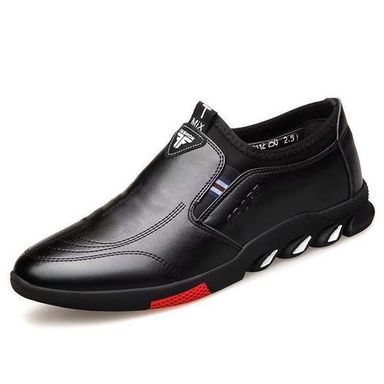 Generic Chaussures de Ville Homme Décontractées en Cuir PU-Noir (Pointure disponible 40,41,42,43 et 44)