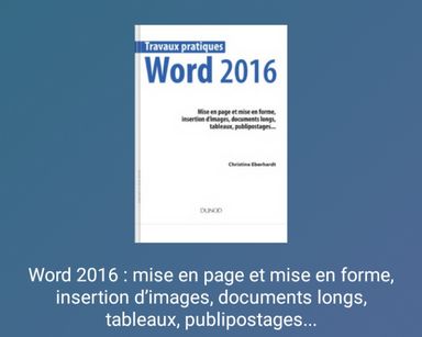 Word 2016 travaux pratiques 