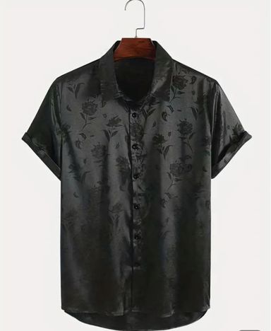 Chemise unie à manches courtes 