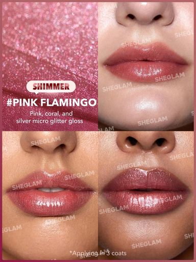 SHEGLAM Pout-Perfect Shimmer Lip Plumper - Pink Flamingo