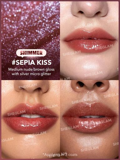 SHEGLAM Pout-Perfect Shimmer Lip Plumper - Sepia Kiss