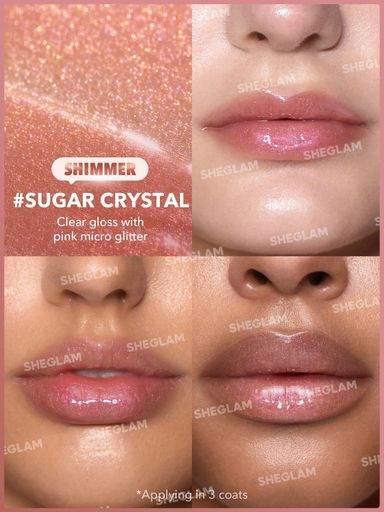 SHEGLAM Pout-Perfect Shimmer Lip Plumper - Sugar Crystal