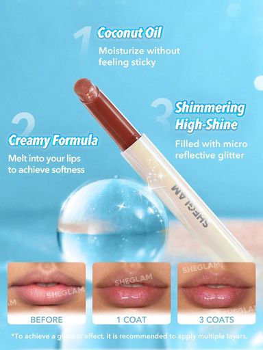 SHEGLAM Pout-Perfect Shimmer Lip Plumper - Sugar Crystal