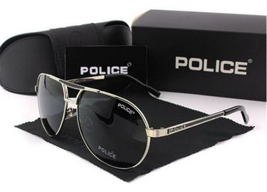 Unisex POLICE Anti-ultraviolet Large Frame Polarised Glasses Retro