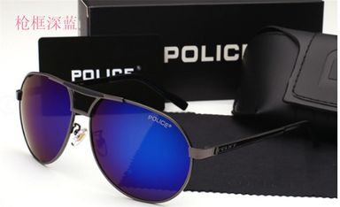 Unisex POLICE Anti-ultraviolet Large Frame Polarised Glasses Retro