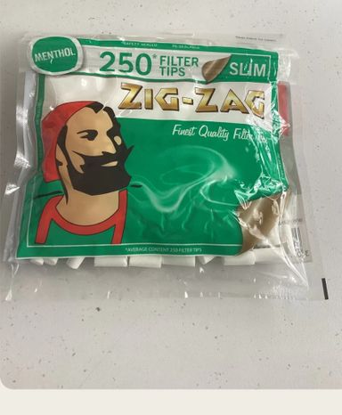 Zigzag Menthol Cotton Filter Tips(250 filters)