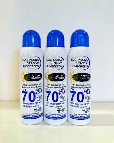 WOKALI CONTINUOUS SPRAY SUNSCREEN SPF 50+ / 60+/ 70+