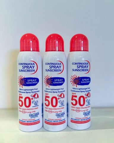 WOKALI CONTINUOUS SPRAY SUNSCREEN SPF 50+ / 60+/ 70+