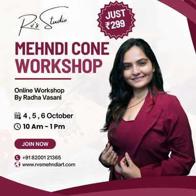 Mehndi Cone Workshop 