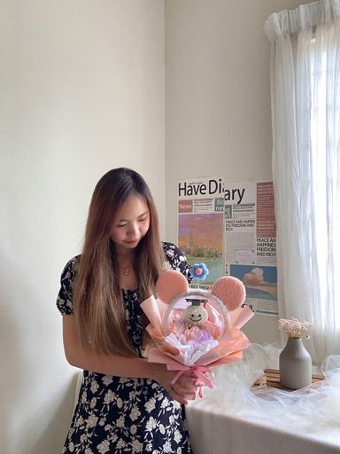 Graduation Ping Pong Acrylic Ball Bouquet