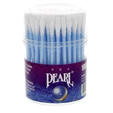 Sea Pearl Blue Cotton Swabs