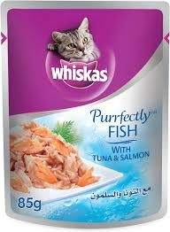 Whiskas Purrfectly Wet Cat Food with Tuna & Salmon