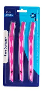 Or Bleu Pink Hair Razors