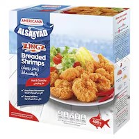 Americana Al Sayyad Hot & Crunchy Breaded Shrimps - trans fat free  artificial flavors free  artificial colors free