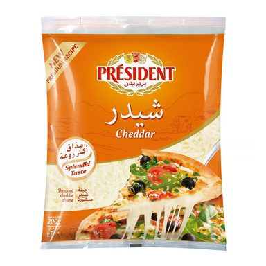 President Shredded Cheddar Cheese