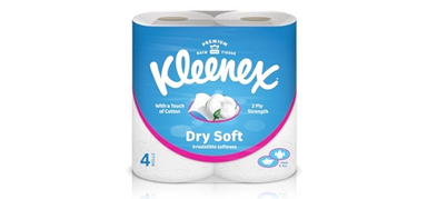 Kleenex Dry Soft Toilet Rolls 2ply