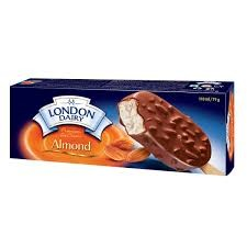 London Dairy Almond Ice Cream Stick - vegetarian