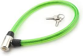 AK KEMCO Green Bicycle Lock with Keys