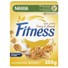 Fitness Wholegrain Cereal with Oats  Honey & Almonds - artificial flavors free  artificial colors free