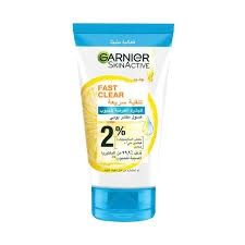 Garnier Skin Active Fast Clear Daily Exfoliating Scrub Face Wash for Acne Prone Skin with Salicylic Acid & Vitamin C - vegan  cruelty free