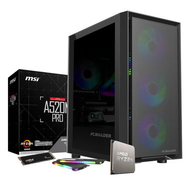 PCBuilder AMD Ryzen 5 5600GT DEFENDER Windows 11 Gaming PC