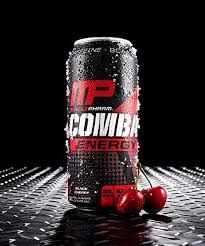 MusclePharm Combat Energy Drink Black Cherry Flavor - sugar free  calories free