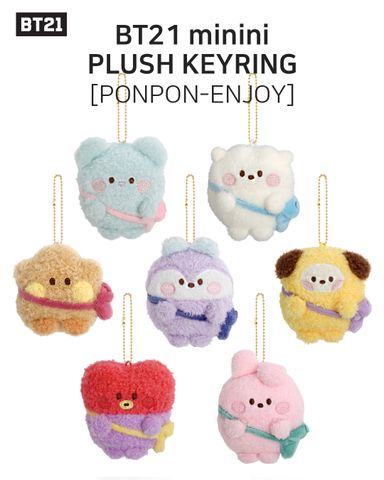 BT21 minini PLUSH KEYRING [PONPON-ENJOY]