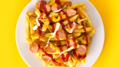 fries with sausage 