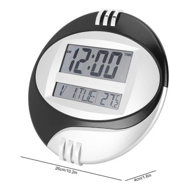  Wall Hanging Table Alarm Clock with Temperature Meter and Calendar 