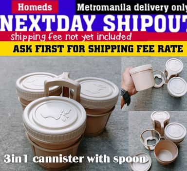 3in1 TP cannisters with spoon and holder