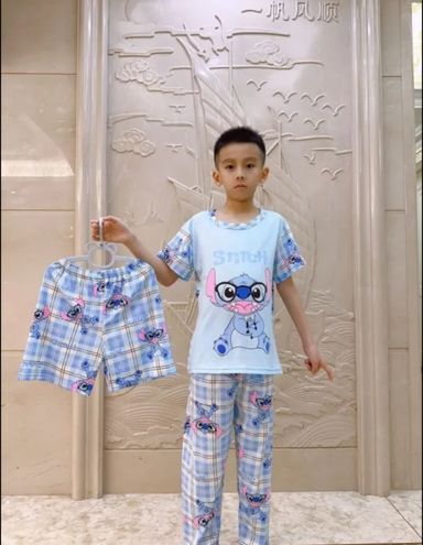 Stitch children pajama 3 peices set 