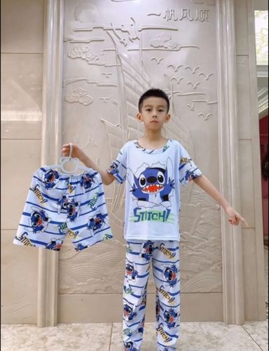 Stitch children pajama 3 peices set