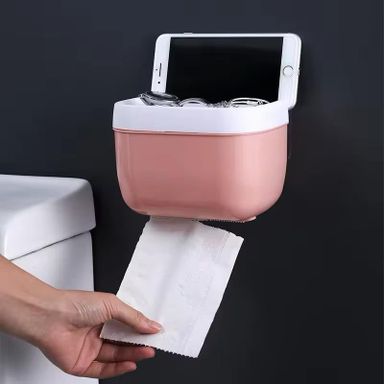 Non Punching Strong Adhesive Wall Mounted Tissue Box 