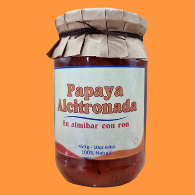 Papaya Alcitronada en Almibar con Ron (450g)