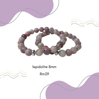 Lepidolite 8mm