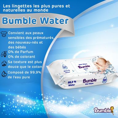 Lingettes Bumble Water