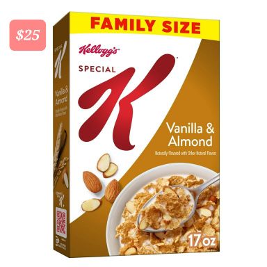 Kellogg's SPECIAL K VANILLA & ALMOND (FAMILY SIZE) 17oz