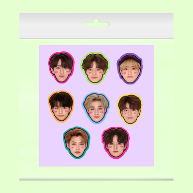 faces - sticker set