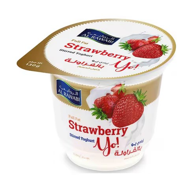 Al Rawabi Full Fat Strawberry Stirred Yogurt