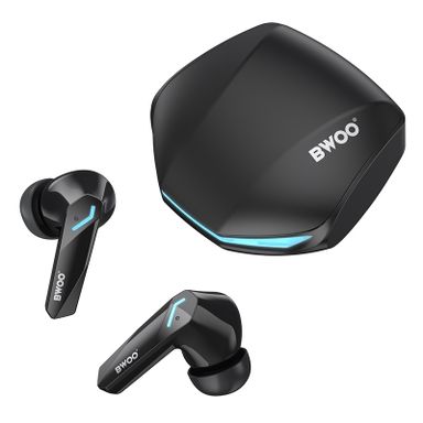 Bwoo ENC In-ear Wireless Earbuds BT V5.3 for Gaming with long Battery Life