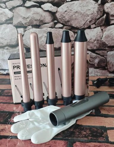 Interchangeable curling wand set