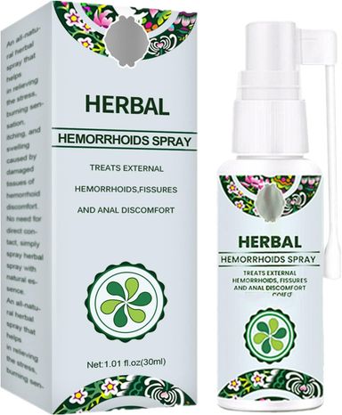 Herbal hemorrhoids spray